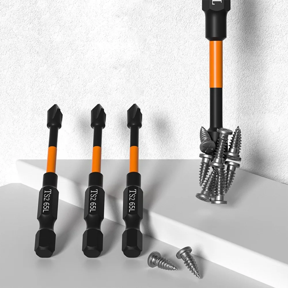 New Portable Anti-shock Screwdriver Bit Non-slip Wear-resistant Driver Bit Multiple Specifications Durable Cross Drill Bit