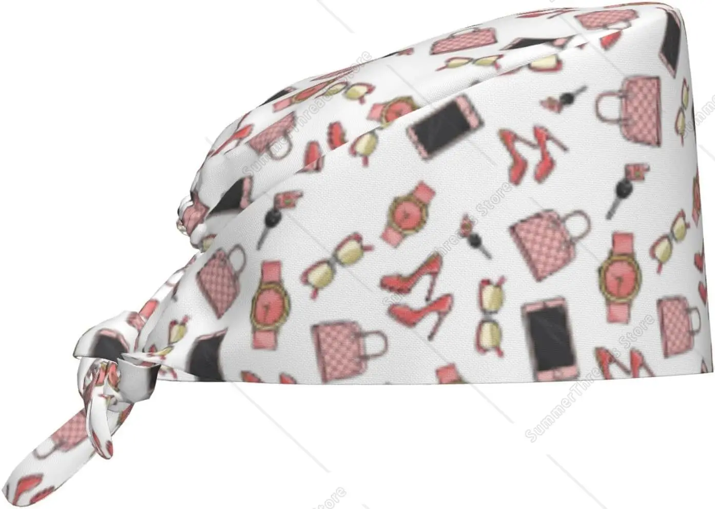 

Scrub Caps Women Men Pink Fashion Working Nurse Dental Hats Ponytail Scrub Cap