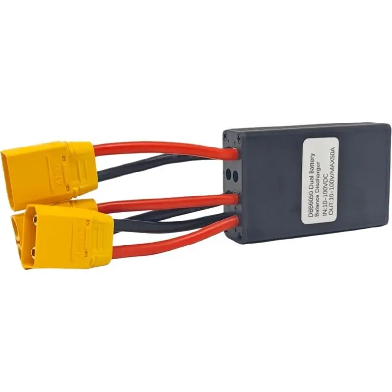 T23C XT90 Dual Battery Discharge Converter,Simultaneous Connection Adapter,Balanced Discharge Module,Ebike Parts,10V-100V,50A
