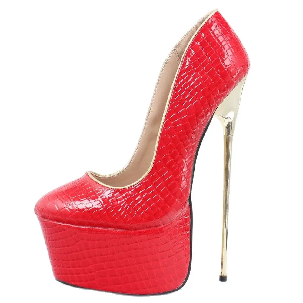 jialuowei Sexy Pumps 22CM High Heel Platform Slip-On Women Feiths Dance Shoes Big Size 36-46