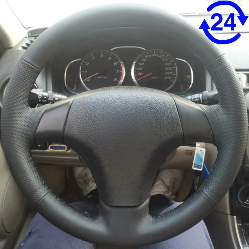 

Hand-stitched Steering Wheel Cover Made Of Genuine Leather For Old Mazda 3 2003-2009 Mazda 6 2002 2003 2004 2005 2006 Mazda 5