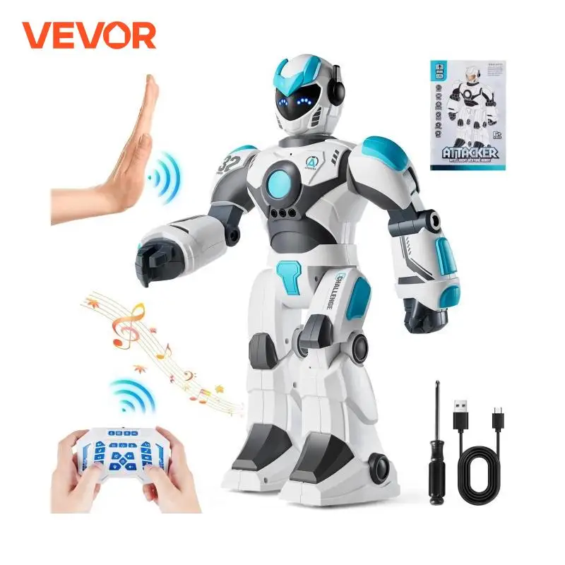 VEVOR RC Robot Toys Mechanical Combat Police Early Education Intelligent Robot Electric Singing Dancing Children's Birthday Gift