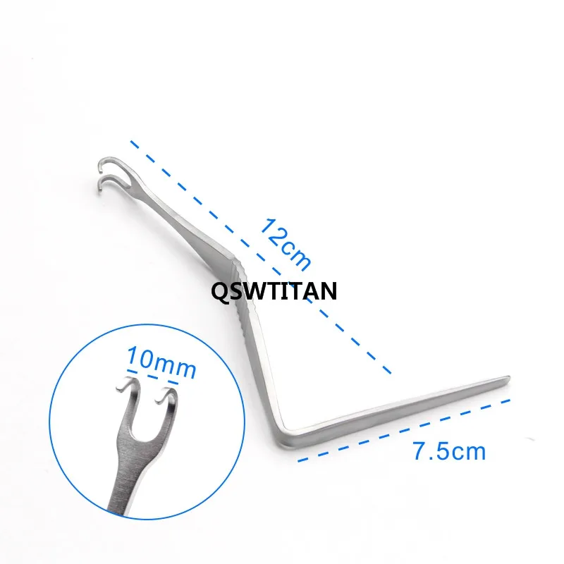 Double-headed Pull Hook Nose Shaping Angle Hooks 5mm/10mm Nasal Cavity Pull Hook Double Claw Pull Hooks