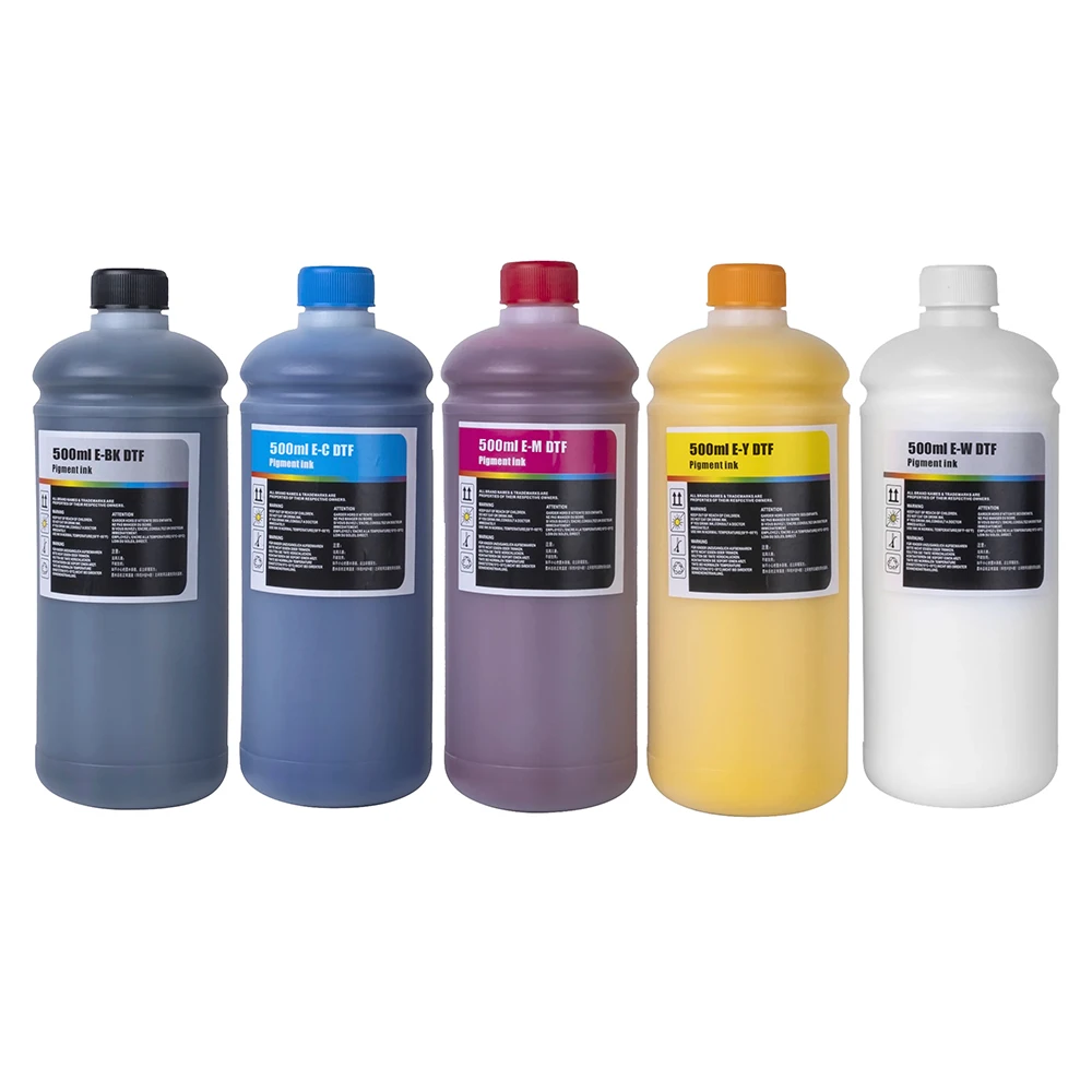 EP-DTF Ink 500ml Direct to Transfer Film Ink for Epson Print Head I3200 XP600 TX800 L1800 1390 L805 All DTF Ink Printing
