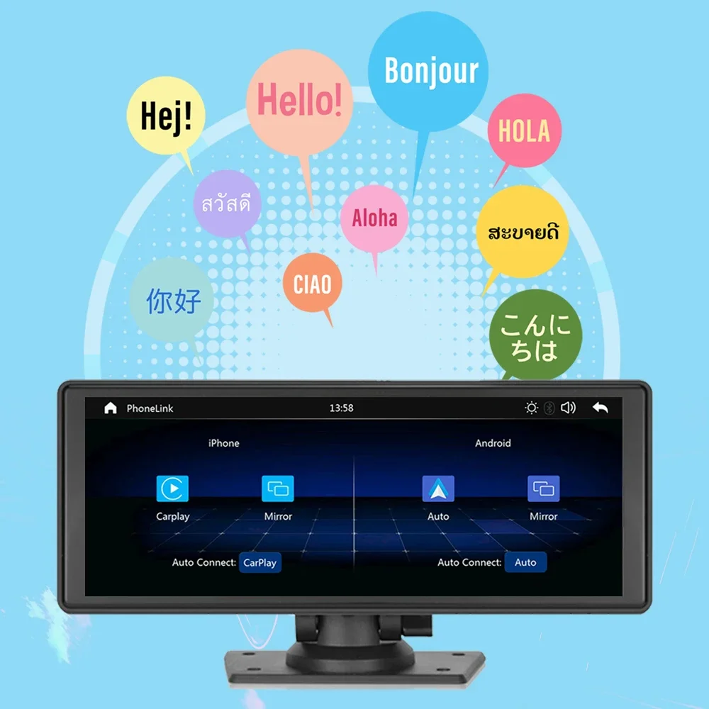 

‌9.3 Inch Car Stereo ‌HD IPS Touch Screen FM Transmitter Wireless CarPlay