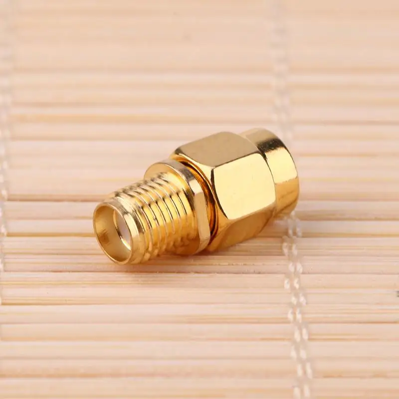 2 stuks RF SMA Connector RP SMA Vrouwelijke naar SMA Male Plug Connectors Adapter Vergulde Rechte Coax RF Adapters