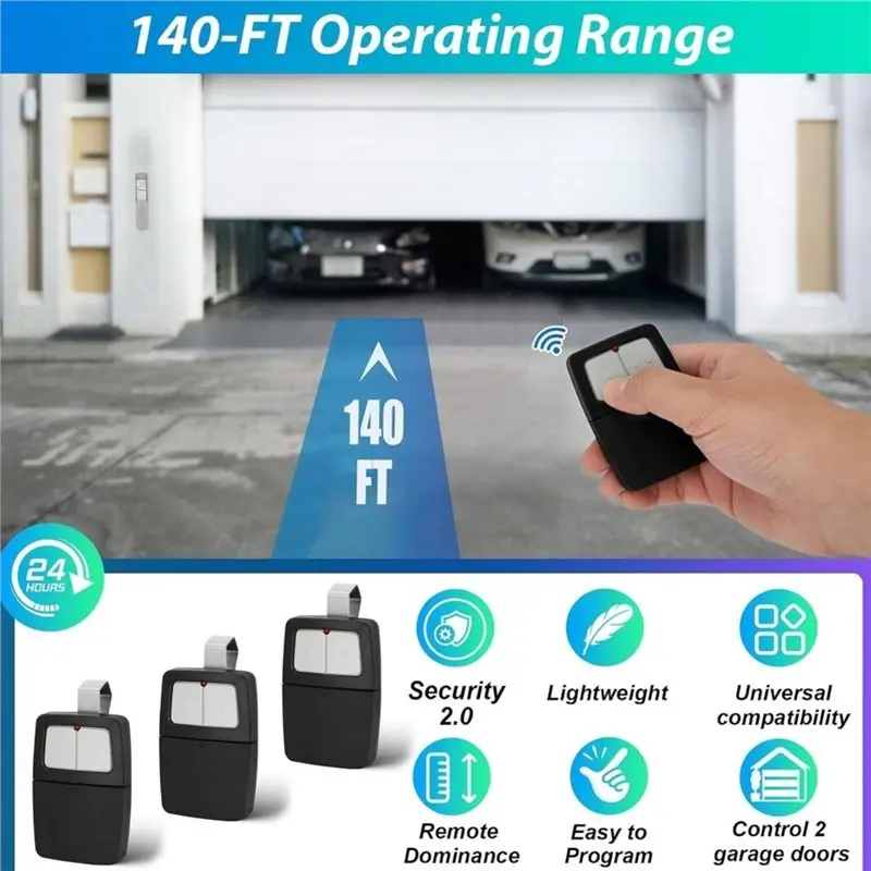 B29C-Universal Garage Door Remote, For Liftmaster Chamberlain