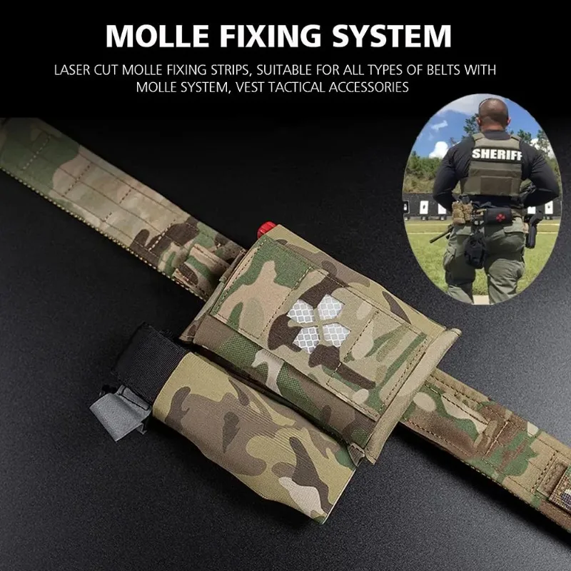 Taktische kleine medizinische Tasche, Erste-Hilfe-Tasche, kompakte Aufbewahrungstasche für den Außenbereich, Jagd-Camping-Notfalltasche