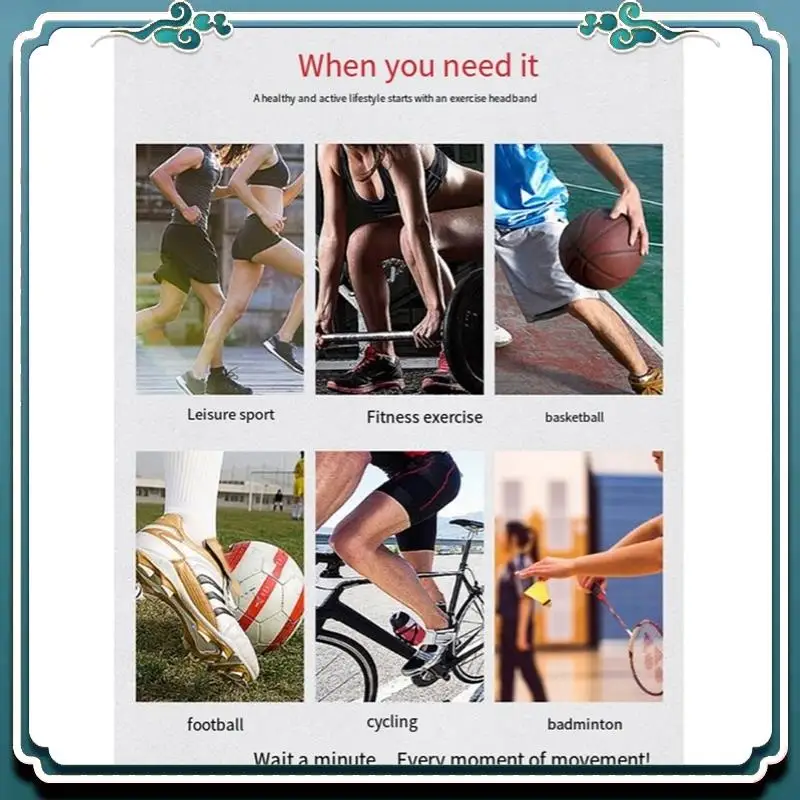 

Reliable Sports Headband Sweat-Absorbent And Breathable Spring And Summer Running Fitness Headband For Men And Women
