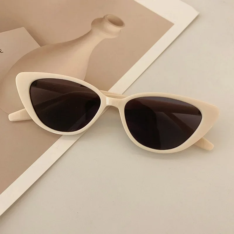 Neue Vintage High-End-Frauen Sonnenbrille Frauen Braun Kätzchen Auge Sonnenbrille Dame Marke Designer Gläser UV400 Oculos de Sol