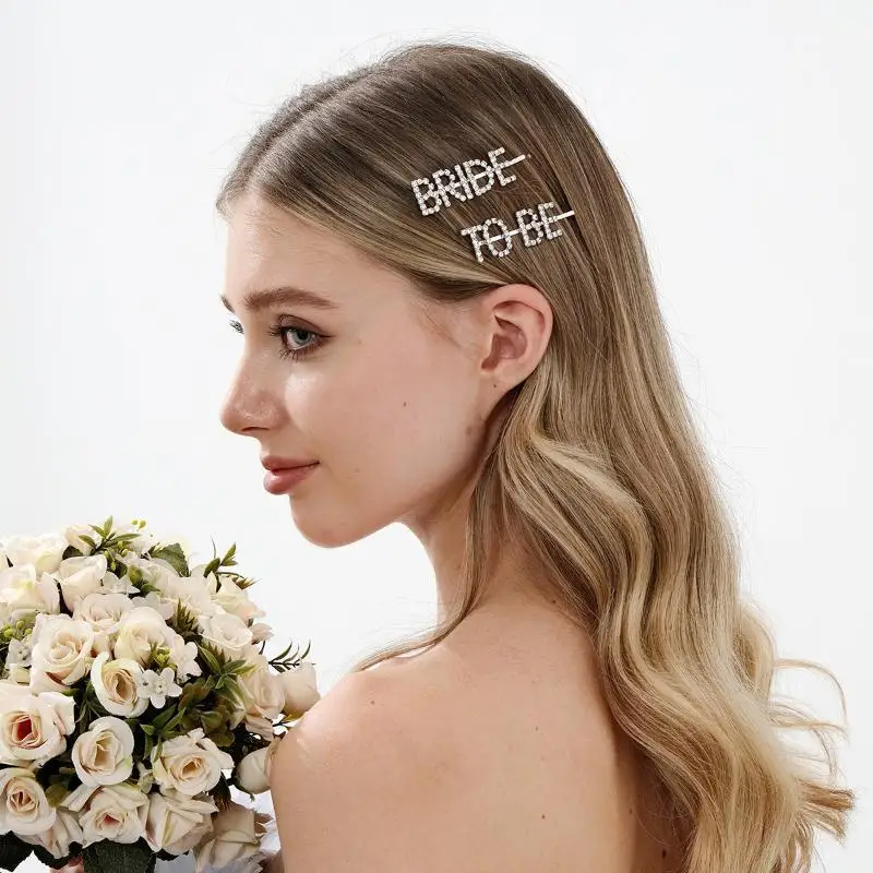 2 Stücke Silberne Strass-Haarspangen mit kleinen Schriftzügen, modische Haarstyling-Accessoires – Detail 10
