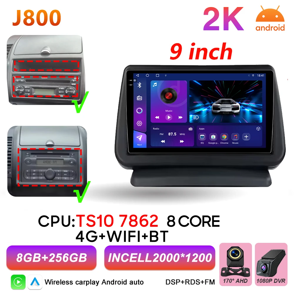 Android 16 Auto autoradio voor Nissan Note 2004 2005 2006 2007 2008 - 2012 Carplay multimediaspeler GPS navigatie DSP BT stereo