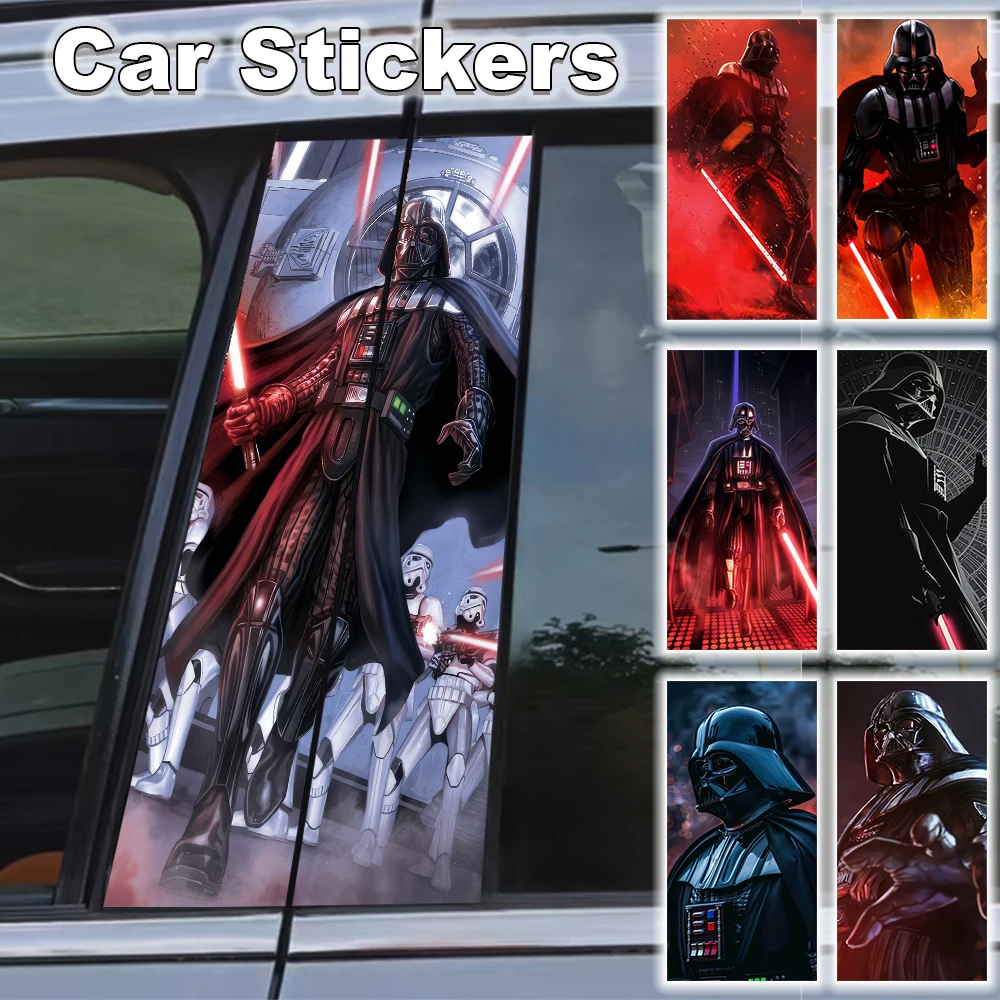 

Star Wars Car B Pillar Sticker Decal JDM Accessorie Waterproof Self-adhesive Poster Lightsaber Scratch Resistant Darth Vader