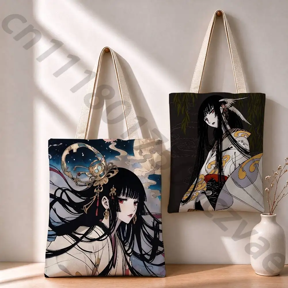 X-XxxHOLiC Yuko Ichihara Reusable Fashionable Backpack Multifunctional Handbag Canvas Shopping Bag
