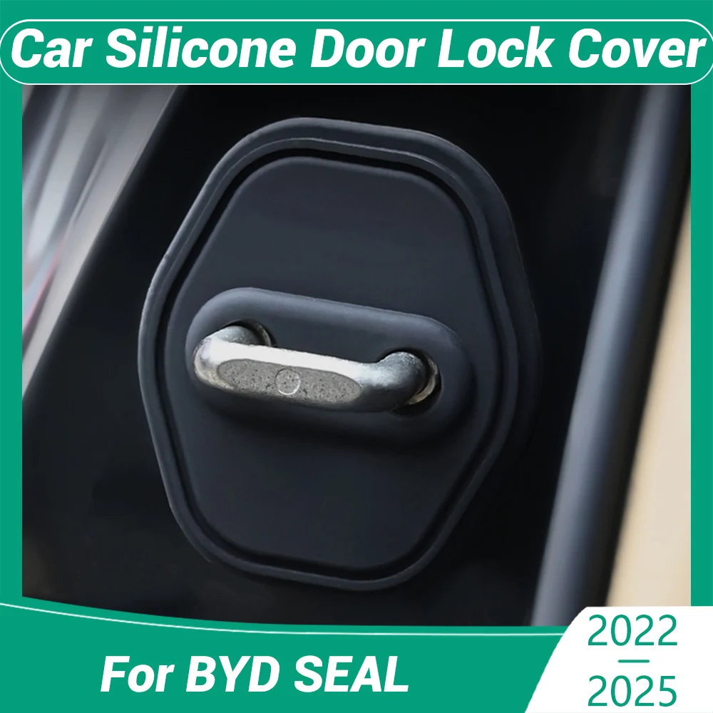

Для BYD SEAL 2022-2025 украшение автомобиля защитная крышка дверного замка украшения аксессуары силиконовая немая амортизирующая подушка