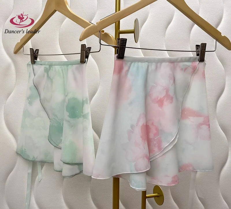 Jupe courte de Ballet avec motif imprimé qui ne se décolore pas, jupe de danse pour femmes, jupe d'entraînement de gymnastique, jupe lyrique pour adultes
