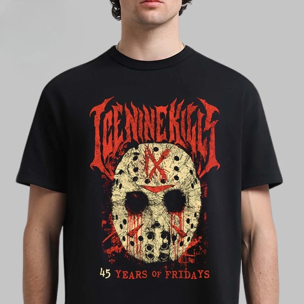 الجليد تسعة يقتل سباق السواحل مهرج الوجه الرعب اضحك سوف يفوز شعار كبير تي شيرت 2026 الصيف عالية الجودة القطن تي شيرت للرجال والنساء