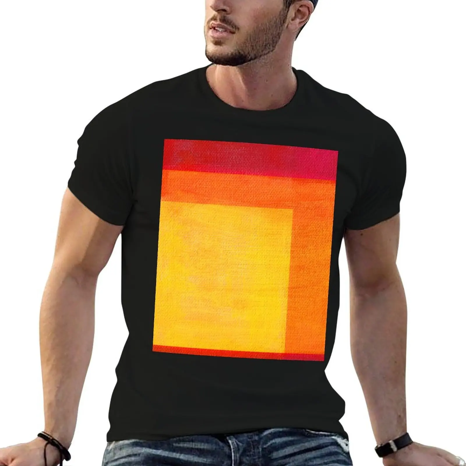 Abstract Painting Lemonade Stand T-Shirt topping anime mens clothing
