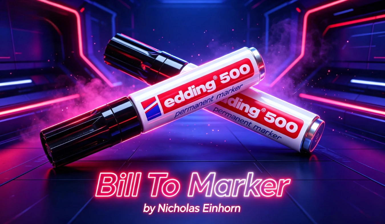 bill-to-marker-by-nicholas-einhorn-magic-tricks-close-up-illusion-street-mentalism-funny-magia-magica-gimmick-professional