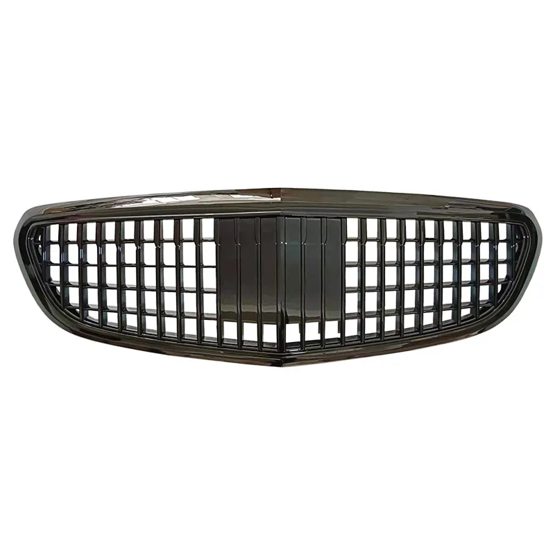 Glossy Black Maybach Style Front Bumper Grille For Mercedes Benz C W205 C250 C300 C350 2015-18 Chrome Maybach Style Grille