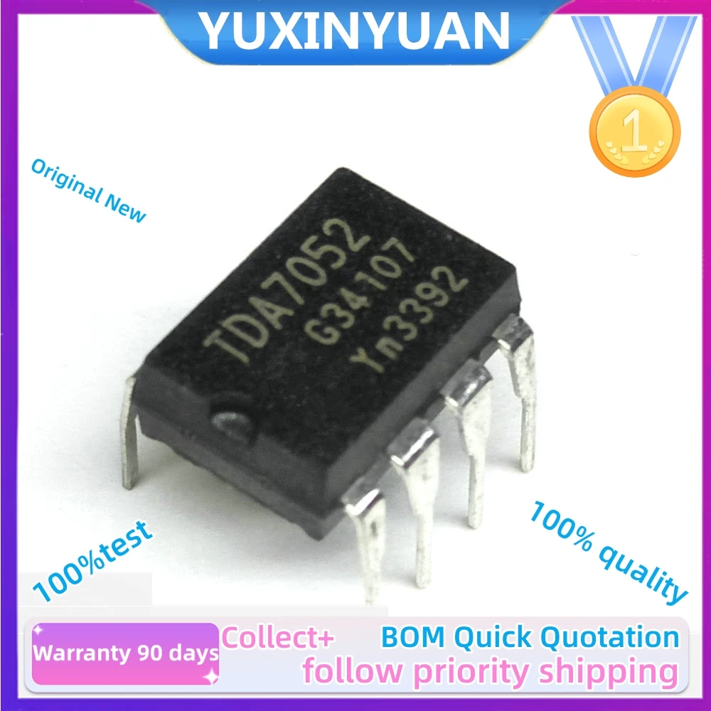 10PCS/LOT TDA7052 TDA 7052  A7052  DA7052 DIP8 in stock