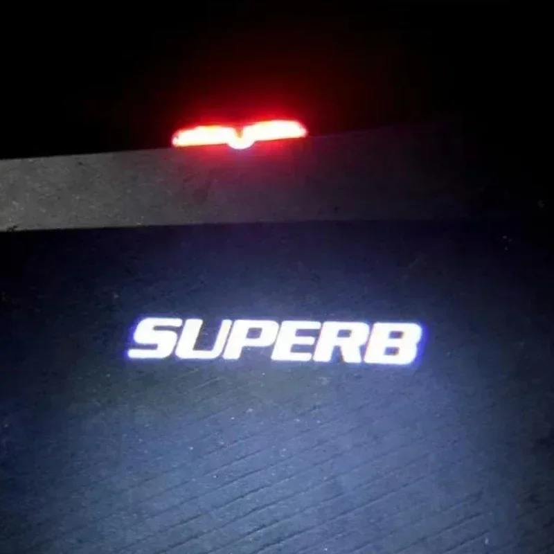 

2X Led Emblem Car Door Light Luces Projector For Skoda Superb 2006-2017 2018 2019 2020 2021 2022 2023 2024 Car Goods Decoration