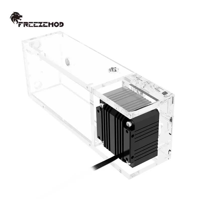 FreezeMod Box Pump AIO Square Shape Reservoir, 650L/H Centrifugal Pump-core / Silent Modular Design, 600ML PUB-EG6-FX-360