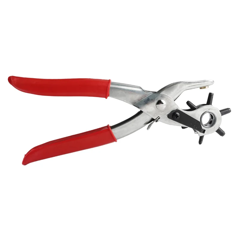 

AS60-Leather Hole Puncher Tool Belt Multifunctional Carbon Steel Puncher Punching Tool Crafts Tool Ordinary