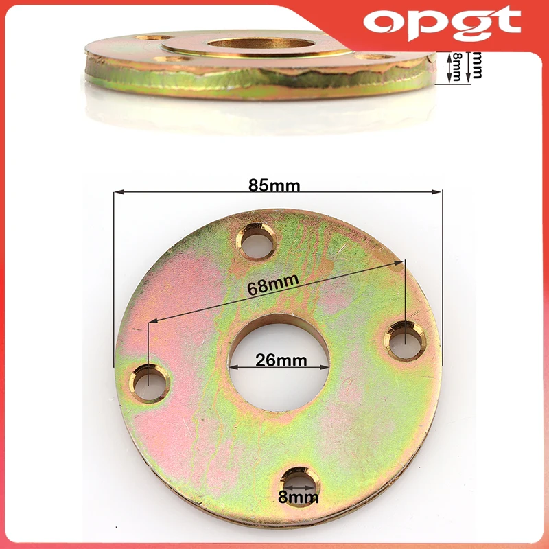 OPGT 100/85/65/60cm Complete rear axle 78MM*3 studs Hub with Hydraulic Disc Brake 37T sprocket for Go Karts ATV Quad Dirt Bike p