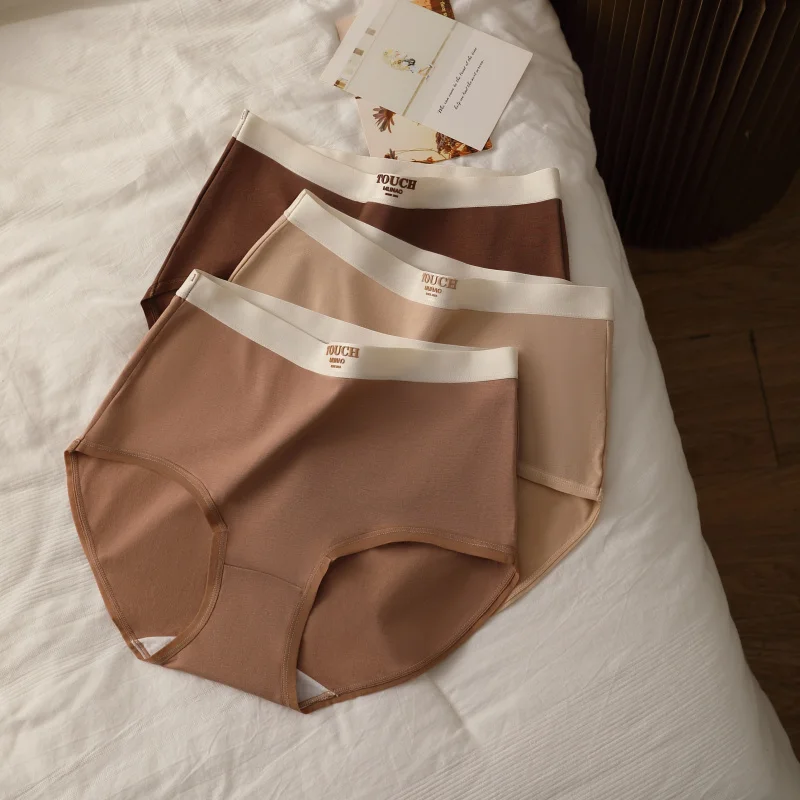 3PCS/set High Waist Briefs Sports Female Panties Woman Lingerie Cotton Buttocks Lifter Women Sexy Underware Seamless Triangular