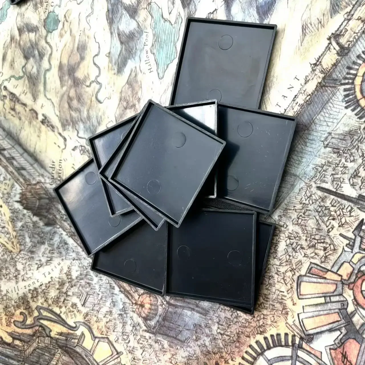 50mm Square Model Bases for WH and FW 50mm Square Bases Plastic