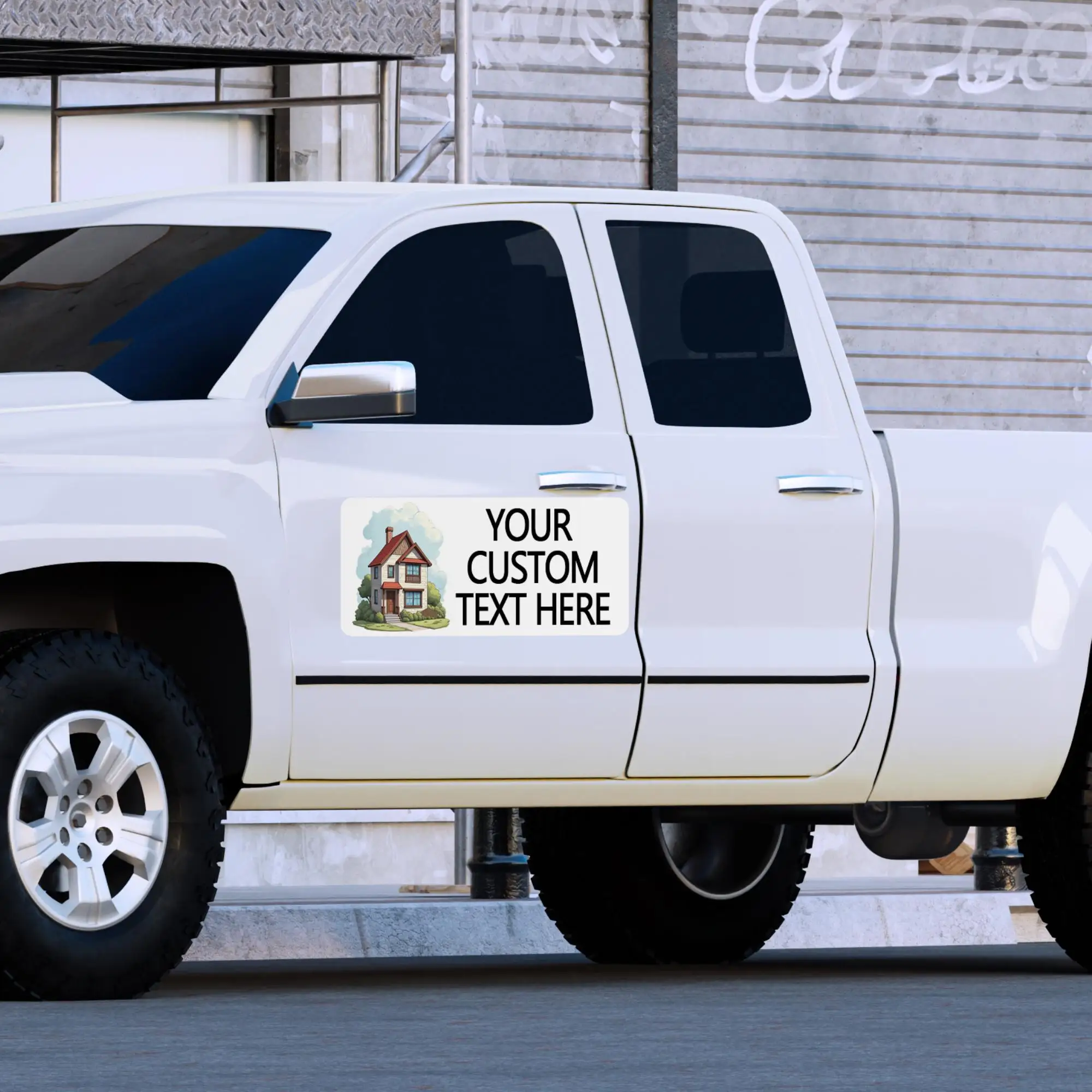 Custom Magnetic Sign, Personalized Removable Magnet Decal for Car Truck Trailer Steel Door Refrigerator Washer Dryer