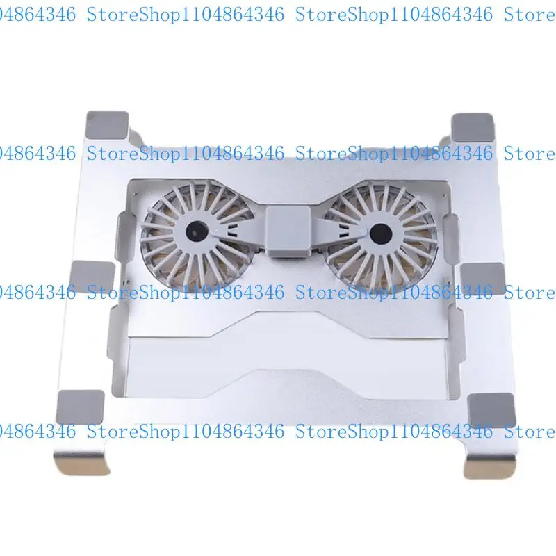 5asd Laptop Cooling Pad With 8 Levels Height Adjustment, Aluminum Ventilated Stand With LED Ambiances
