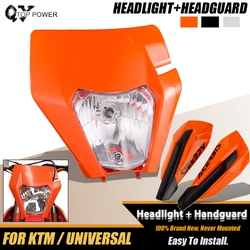 Headlight Motorcycle Head Light Lamp For KTM EXC EXCF SXF SX XC XCW XCF XCFW 125-530 Universal Headlamp Dirt Pit Bike Supermoto