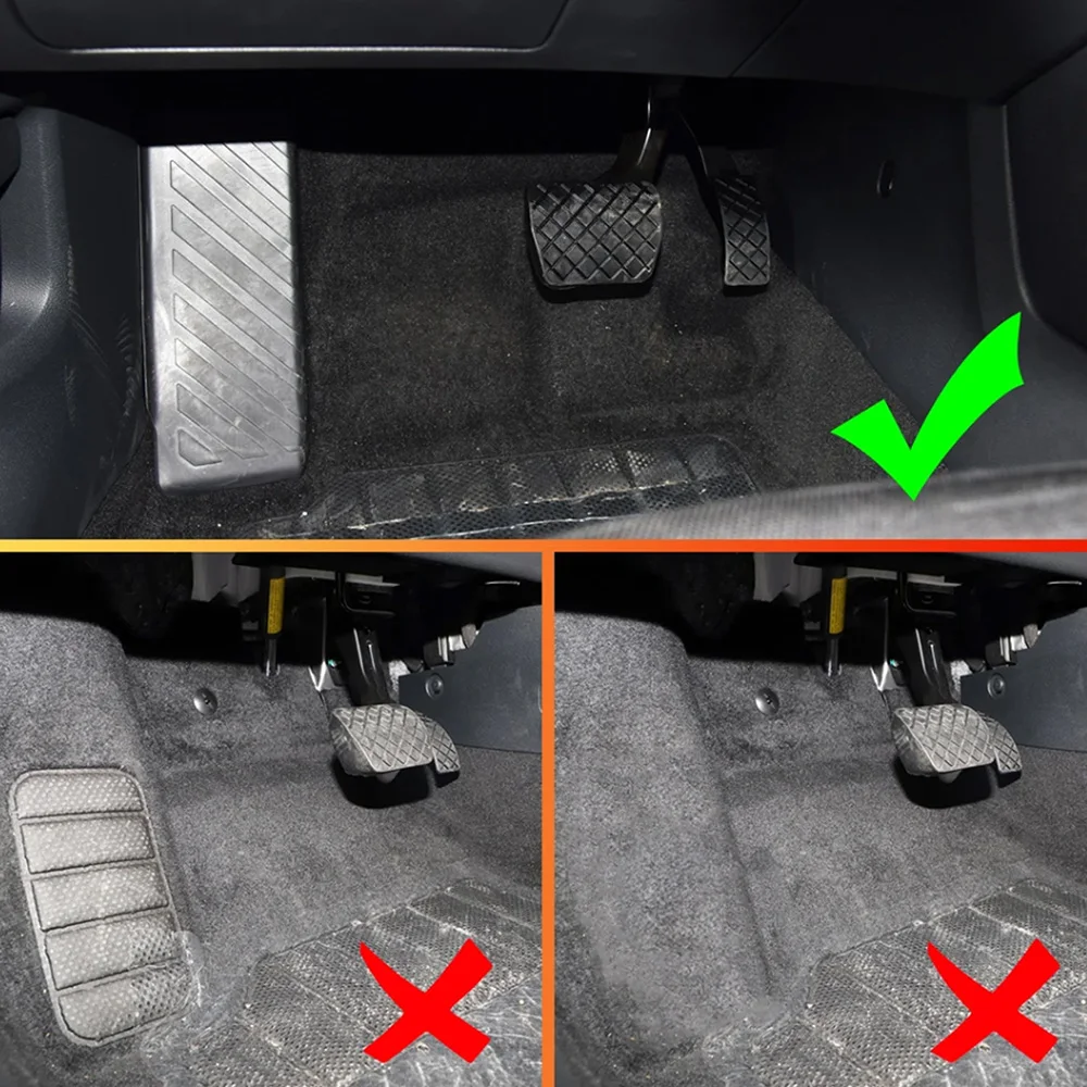 LHD Car Pedals Stainless Steel Gas Brake Pedal Pad Cover for Volkswagen VW T-Roc T-cross Golf 8 MK8 2017 - 2025 Accessories