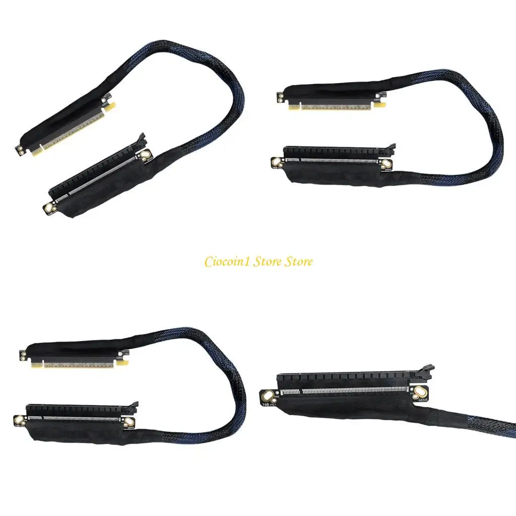 

A3PC 180Degree PCIe5.0 Graphics Card Extension Cable Shielded Weave