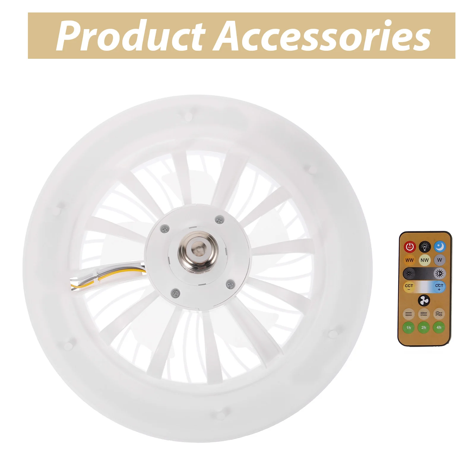 

Compact Fan Light Small Bedroom Ceiling LED Lamp Adjustable Brightness Energy Saving Fan Light Fixture LED Ceiling Lamp