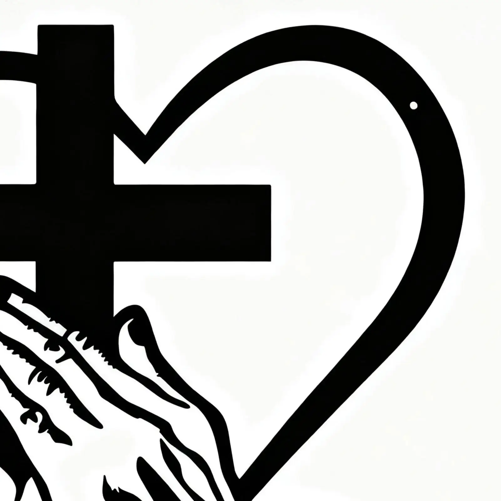 Christian Wall Sculpture Religion Inspiring Heart Wall Art Iron Sculpture For Dining Room Entryway Living Room Patio Farmhouse