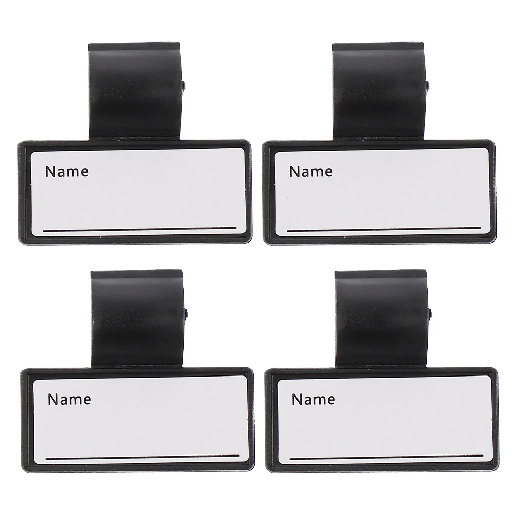 

4pcs Doctor Name Tags Writable Surface Medical Tool Identification Label For Doctors Nurses Students Id Badge Holder Plastic