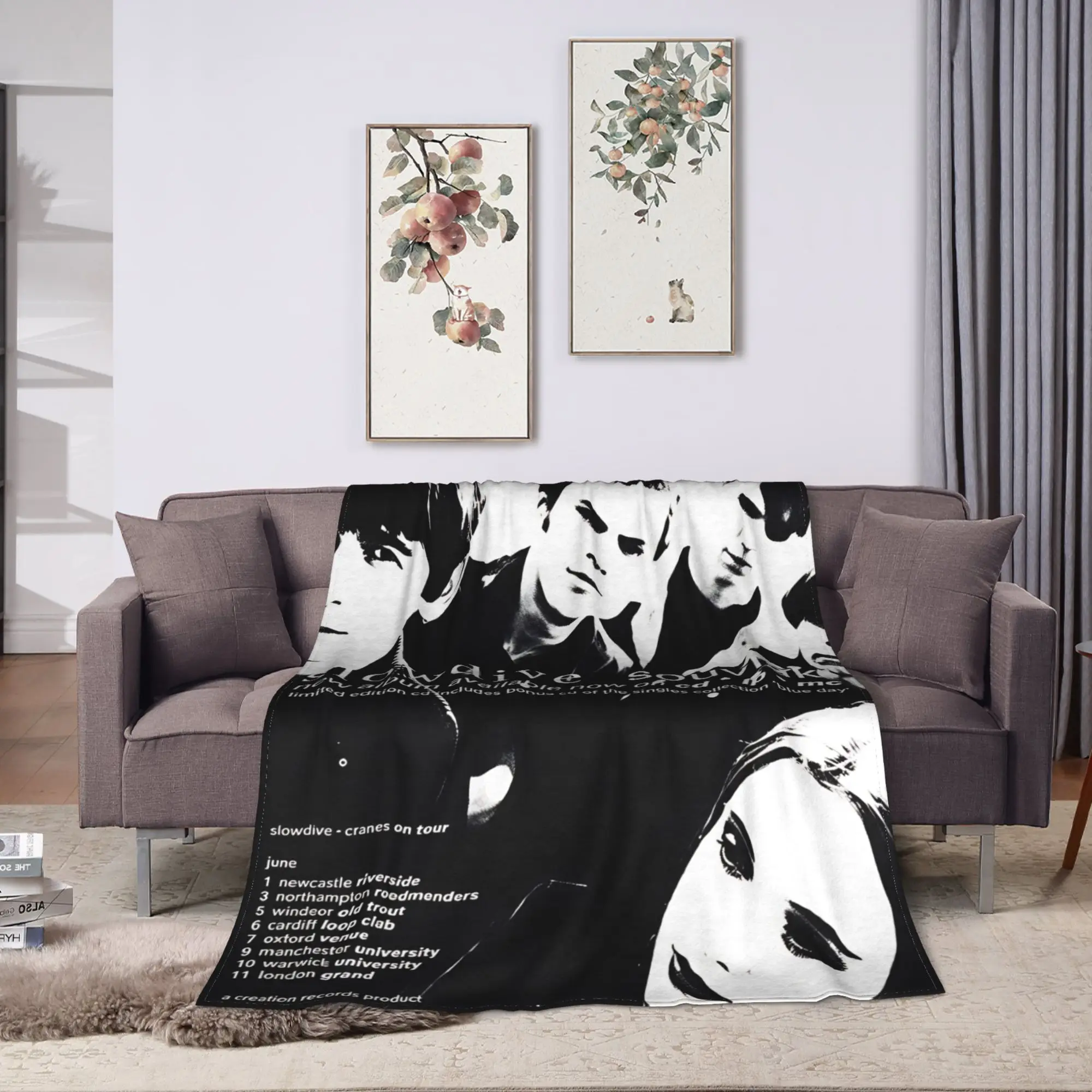 Soft Blanket Camping Slowdive Alison 1991 Vintage Bedding Throws  Flannel Bedspread For Home Decor Novelty Sofa Bed Cover