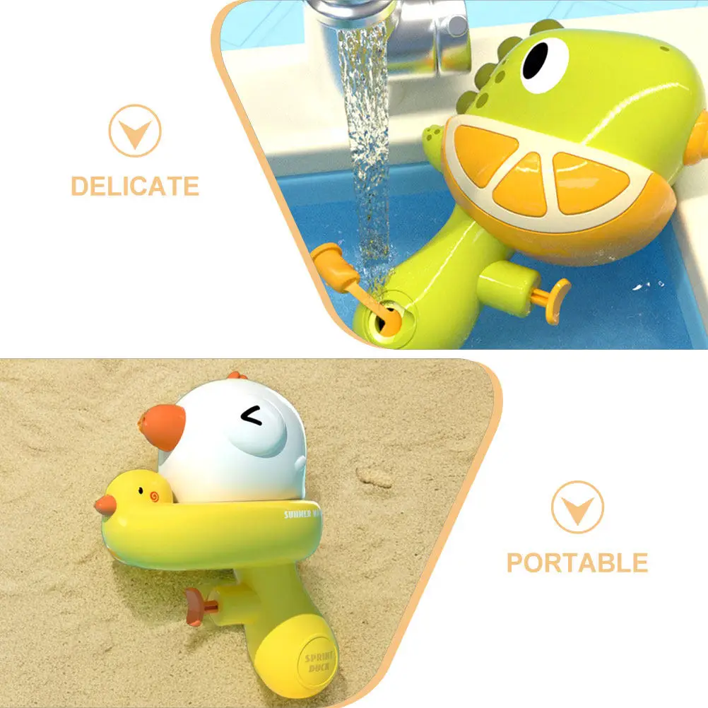 2 Pcs Pool Party Toys Animal Shaped Water Fights Squirt Outdoor Games for Kids Beach