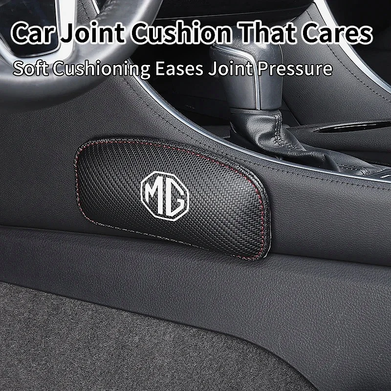 Comfort Car Knee Elbow Support Hand Rest Pad For MG GT ZS HS MG4 MG5 Mulan, Leather Leg Cushion Auto Interior Accessories