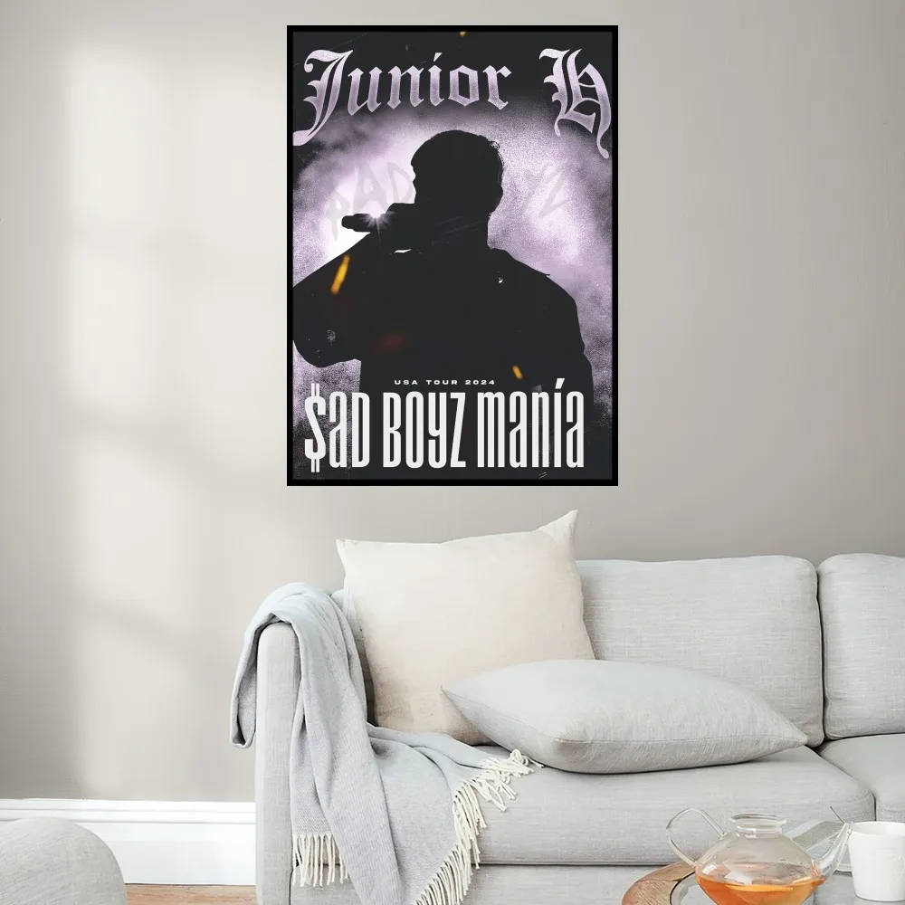 가수 주니어 H Rompe La Dompe 포스터 인쇄 벽 그림, 침실 거실 장식, 사무실 소형