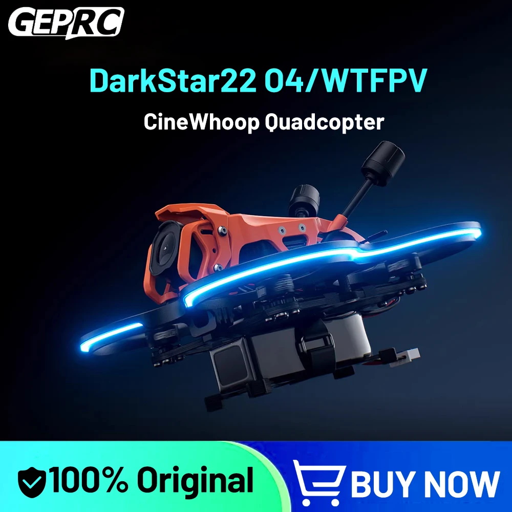 GEPRC DarkStar22 O4 Air Unit PRO /WTFPV CineWhoop Quadcopter TAKER F405 20A ELRS2.4 2-4S AIO SPEEDX2 1104 7500KV RC Freestyle