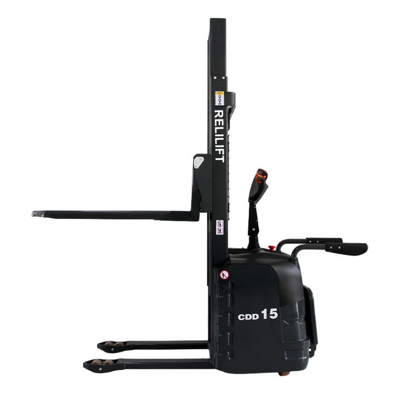 

All-Terrain 1.5 Ton Electric Pallet Stacker Hydraulic Full Driving Wheel for Offroad Outdoor Walking Electric Forklifts