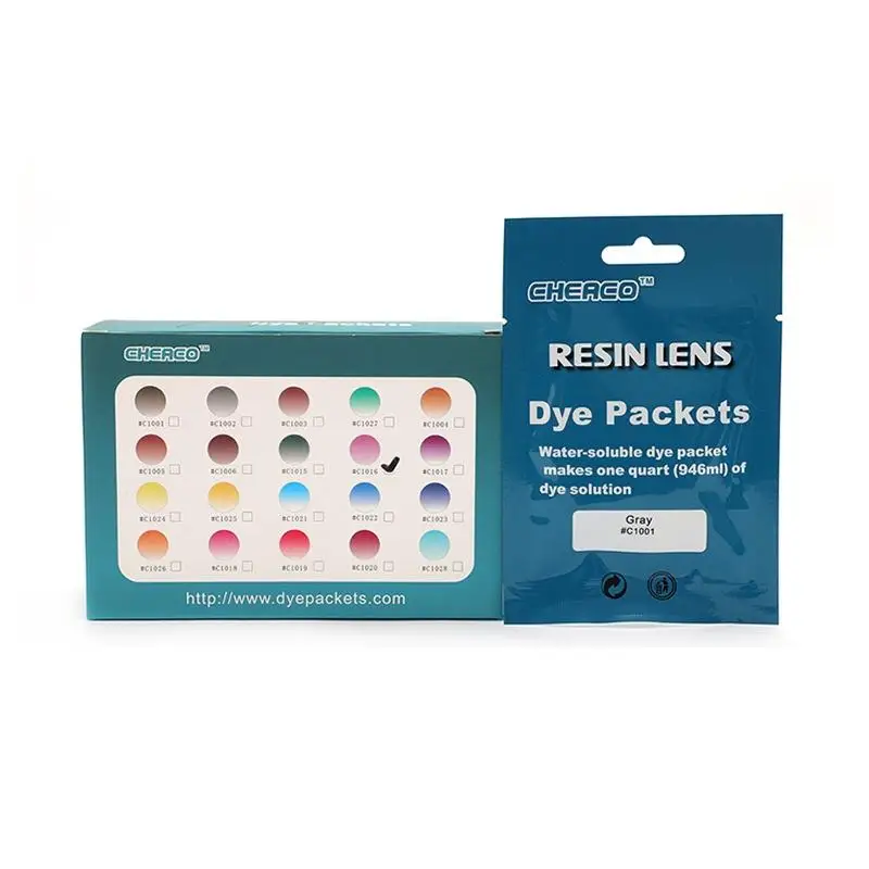 Optical Lens Tinting Powders for Resin Lenses Vivid Dye Packets for Professional Use