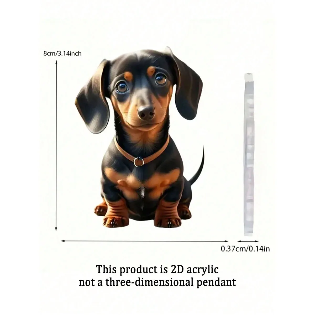 1 Dachshund Pendant, Cute Venus Dog Pendant Ornament, Car Mirror Decoration Pendant, Bag & Key Chain Ornament