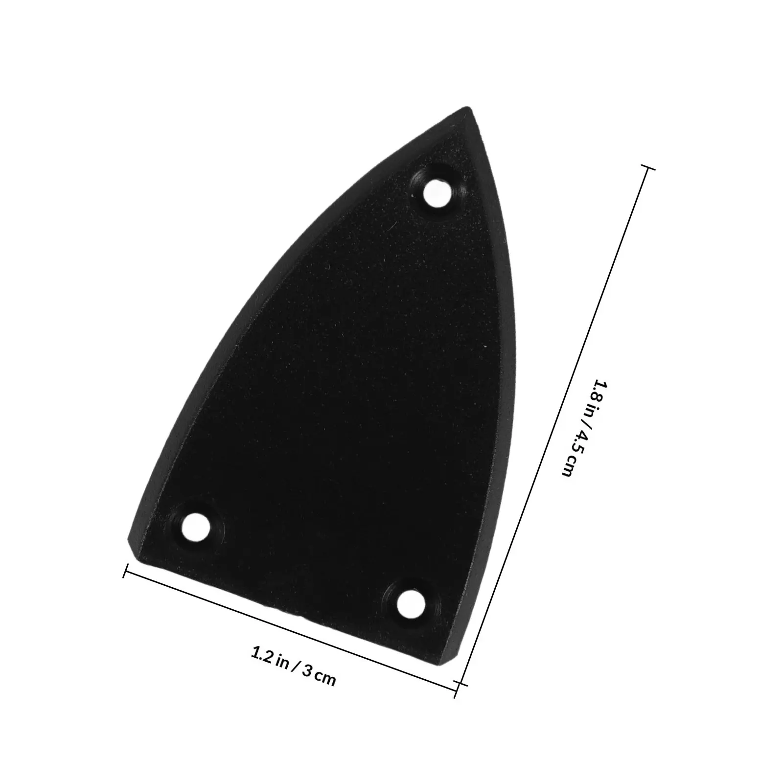 4Pcs Black Triangle Guitar Truss Rod Cover Plastic Replacement Electric Guitar Parts Accessories Truss Rod Cover