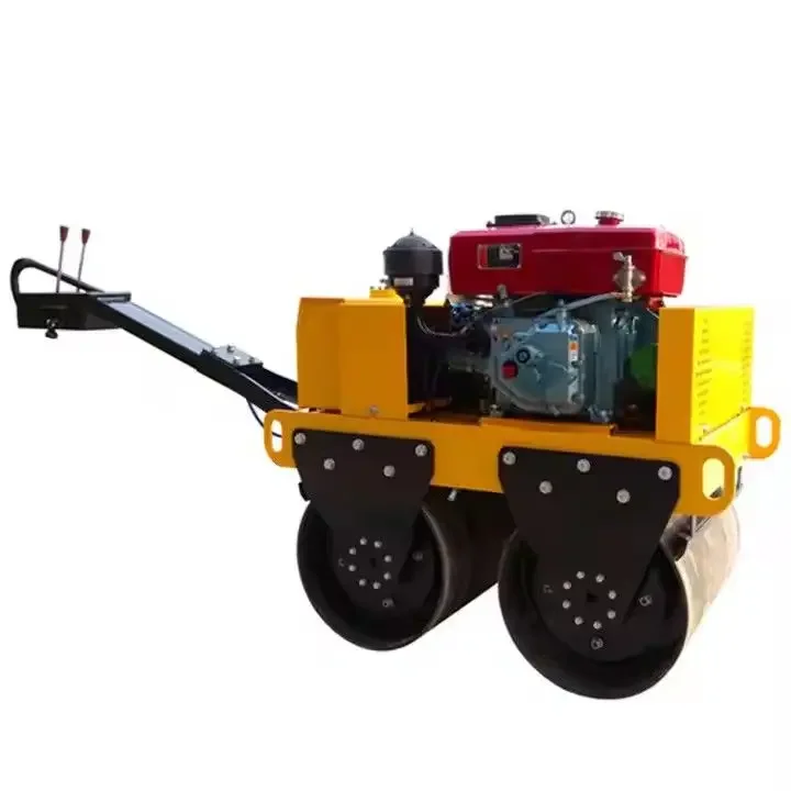 Small Road Roller Double Drum Vibratory Road Rollers for Sale