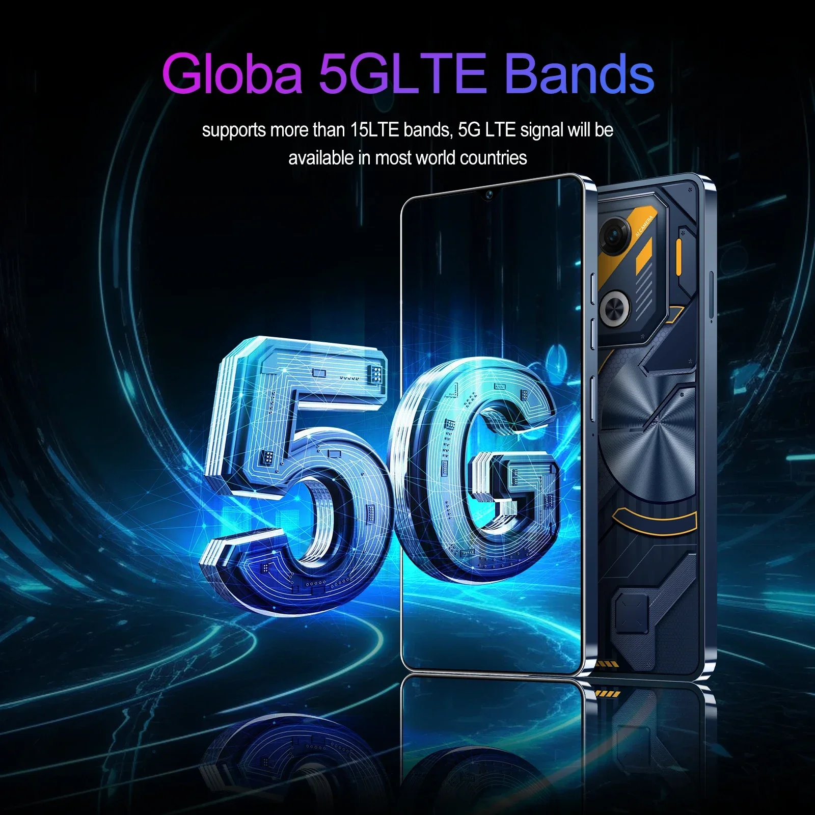 НОВЫЕ мобильные телефоны GT10 Pro 7.3 HD Распознавание лиц Оригинальный 5G Dual Sim Android Распознавание лиц Разблокированный сотовый телефон 108 МП